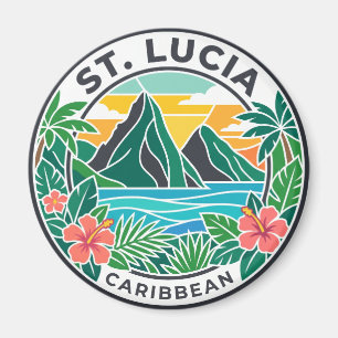 St. Lucia Saint Lucia Magnet