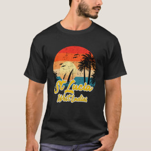 St Lucia Souvenirs West Indies Caribbean Islands V T-Shirt