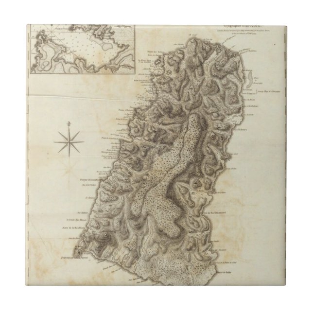 St Lucia Tile (Front)