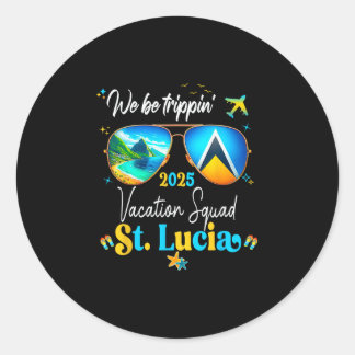 St. Lucia Vacation Family Friends Trip Cruise 2025 Classic Round Sticker