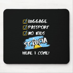 St. Lucia Vacation Outfit For Couples No Kids St. Mouse Pad