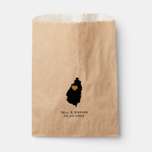 St. Lucia Wedding Favour Treat Sacks, Gift Bags