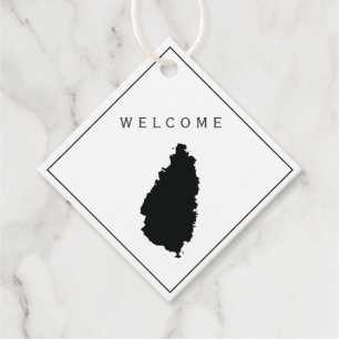 St. Lucia Welcome Bag Gift Tag Wedding Weekend
