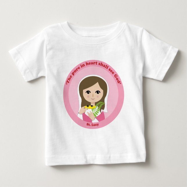 St. Lucy Baby T-Shirt (Front)