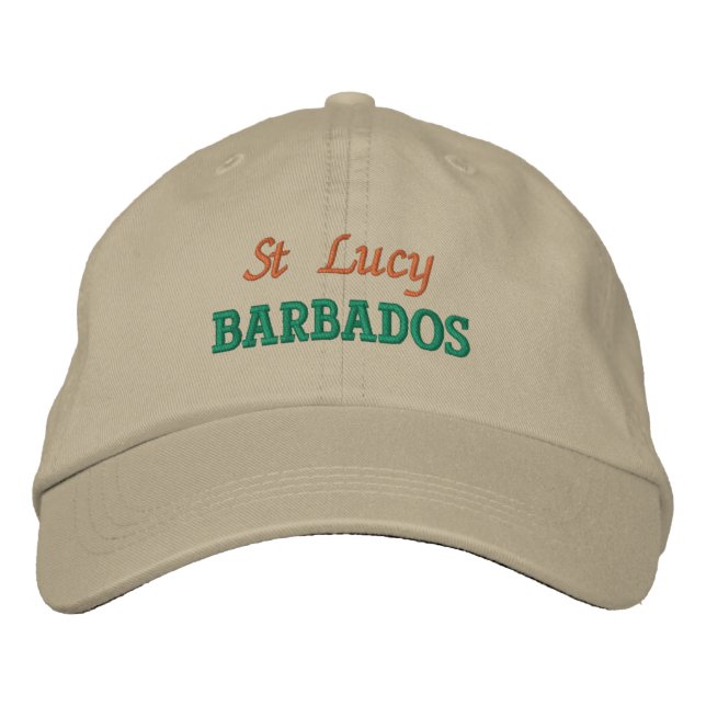 St  Lucy, Barbados Embroidered Baseball Cap (Front)