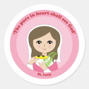 St. Lucy Classic Round Sticker