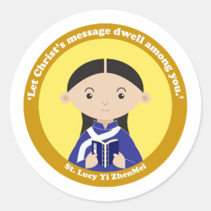 St. Lucy Yi ZhenMei Classic Round Sticker