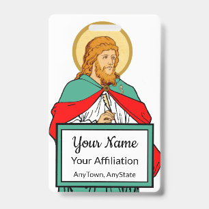 St. Luke, Beloved Physician (RLS 08; MedVers.) ID Badge