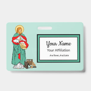 St. Luke, Beloved Physician (RLS 08; MedVers.) ID Badge