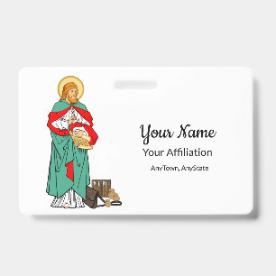 St. Luke, Beloved Physician (RLS 08; MedVers.) ID Badge
