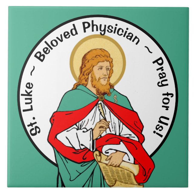 St. Luke, Beloved Physician (RLS 08; MedVers.) Tile (Front)