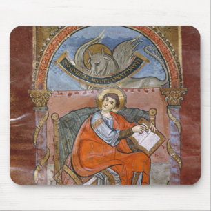 St. Luke, from the Gospel of St. Riquier Mouse Pad