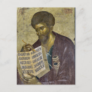 St. Luke the Evangelist Orthodox Christian Icon    Postcard
