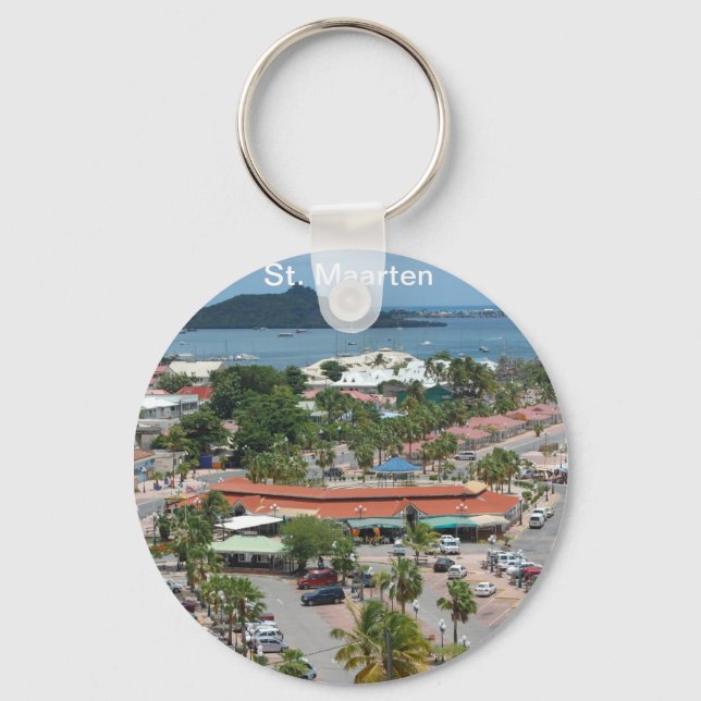St. Maarten - Marigot Bay Key Ring (Front)