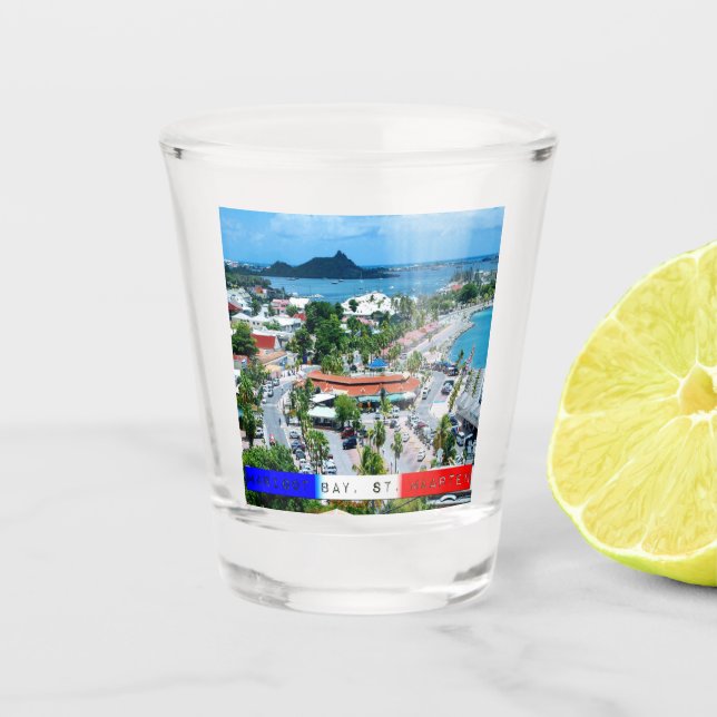 St. Maarten - Marigot Bay Shot Glass (Front)
