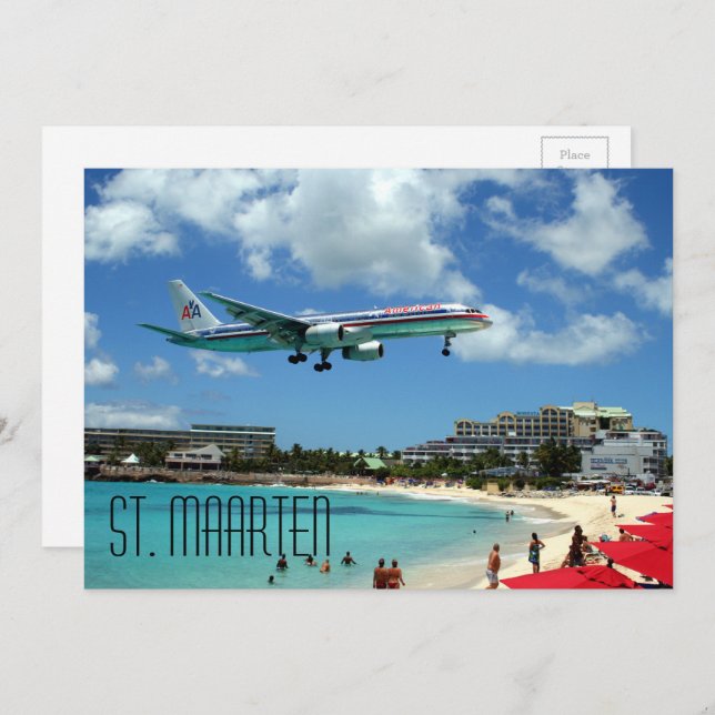 St. Maarten postcard (Front/Back)