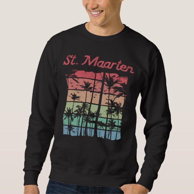 St. Maarten Rainbow Colours Sint Martin Sweatshirt (Front)