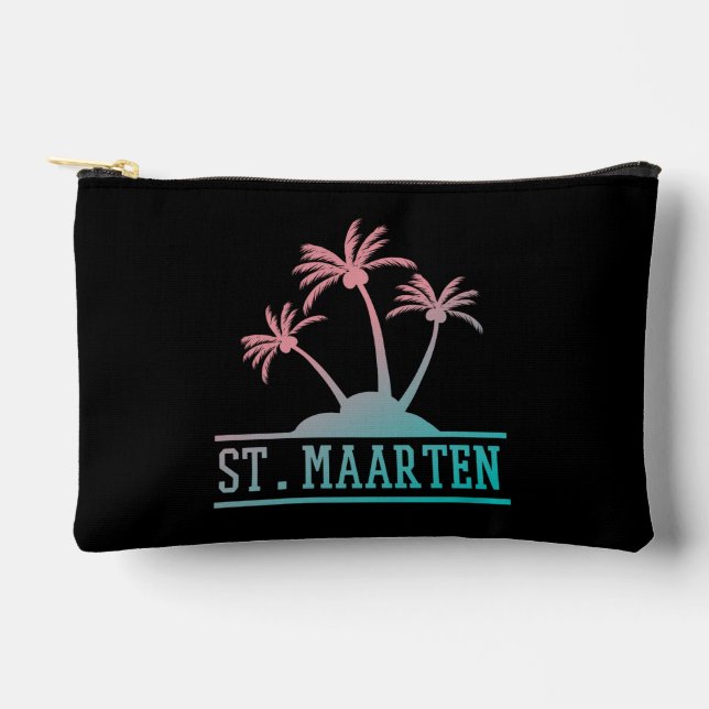 St. Maarten | Sint Martin Gradient Accessory Pouch (Front)