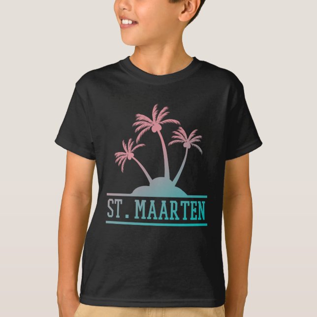 St. Maarten | Sint Martin Gradient  T-Shirt (Front)