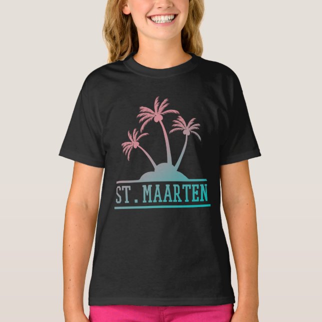 St. Maarten | Sint Martin Gradient T-Shirt (Front)