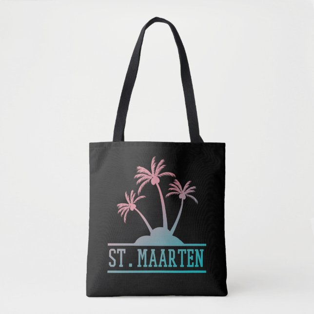 St. Maarten | Sint Martin Gradient Tote Bag (Front)