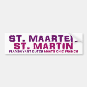 St. Maarten/ St. Martin Bumper Sticker