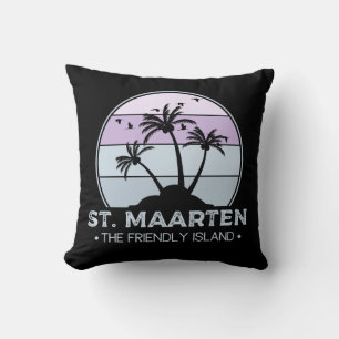 St. Maarten The friendly Island retro Sint Martin Cushion