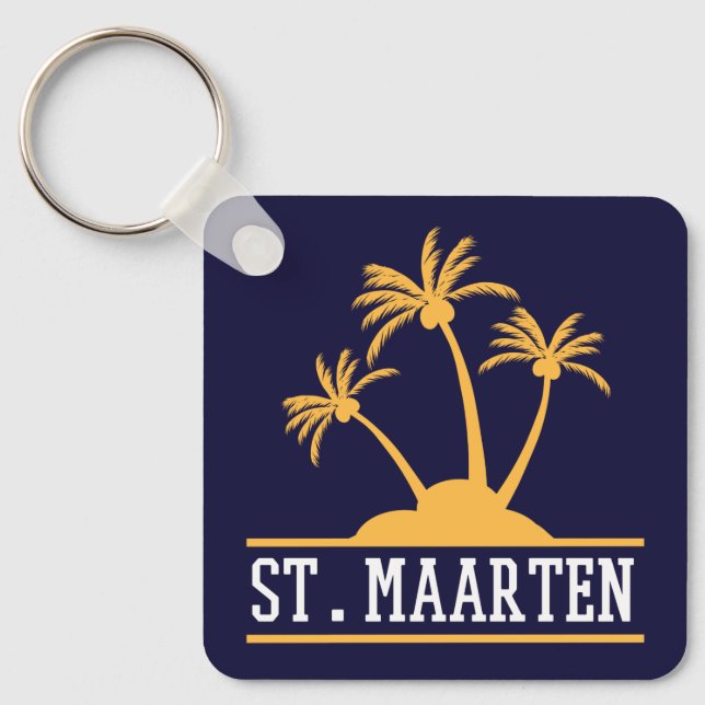 St. Maarten The friendly Island Sint Martin Key Ring (Front)