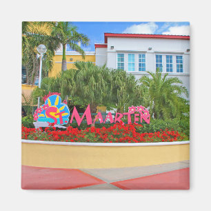 St. Maarten, Welcome sign, photography, Dutch Magnet