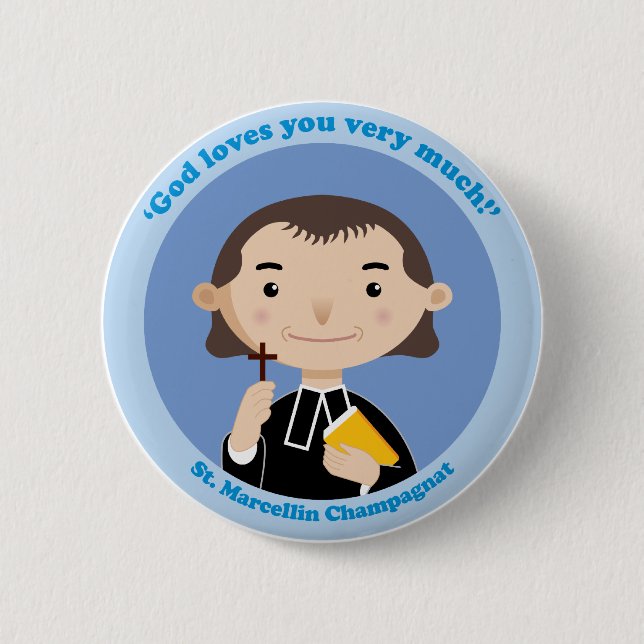 St. Marcellin Champagnat 6 Cm Round Badge (Front)