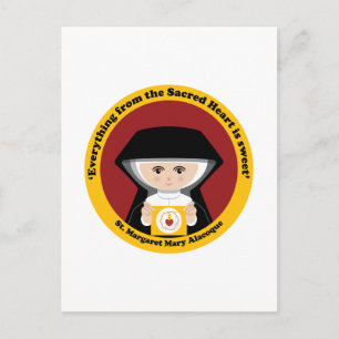 St. Margaret Mary Alacoque Postcard