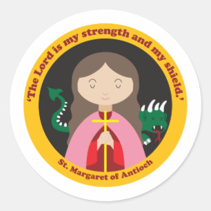 St. Margaret of Antioch Classic Round Sticker