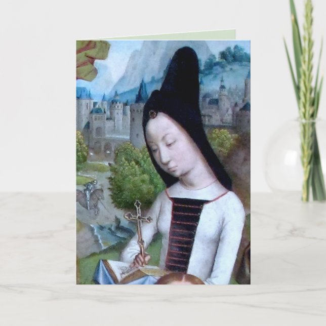 St. Margaret of Antioch (detail; M 070) Card (Front)