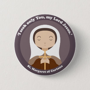 St. Margaret of Cortona 6 Cm Round Badge