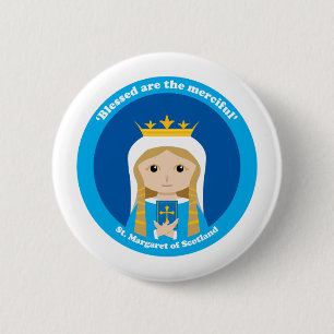 St. Margaret of Scotland 6 Cm Round Badge