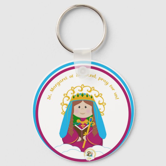 St. Margaret of Scotland Key Ring (Front)