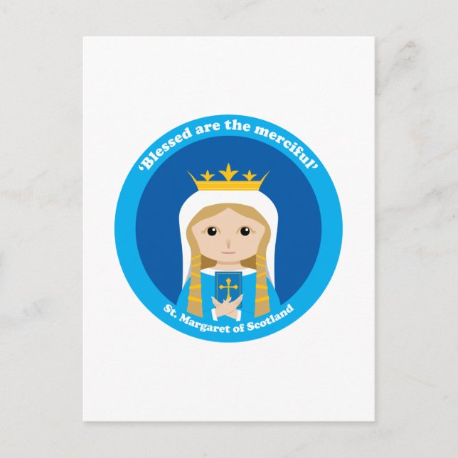 St. Margaret of Scotland Postcard (Front)