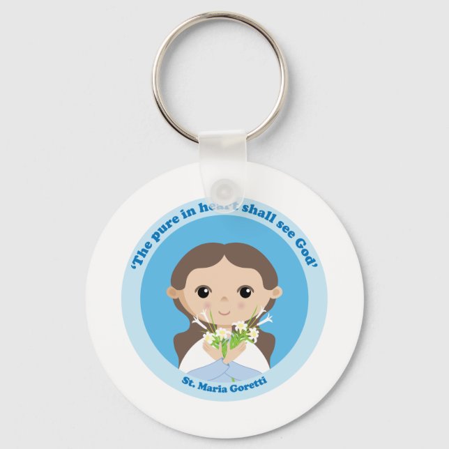 St. Maria Goretti Key Ring (Front)