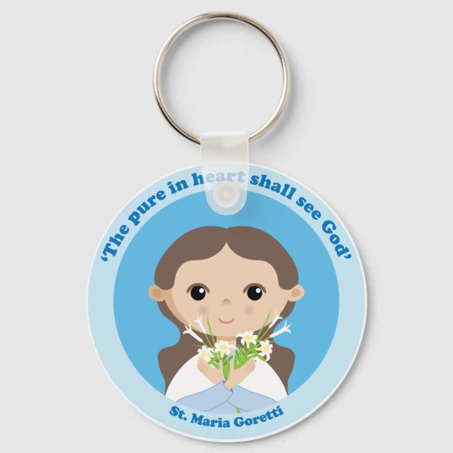 St. Maria Goretti Key Ring (Front)