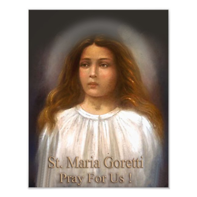 St. Maria Goretti, Martyr for Purity, Photo Print (Front)