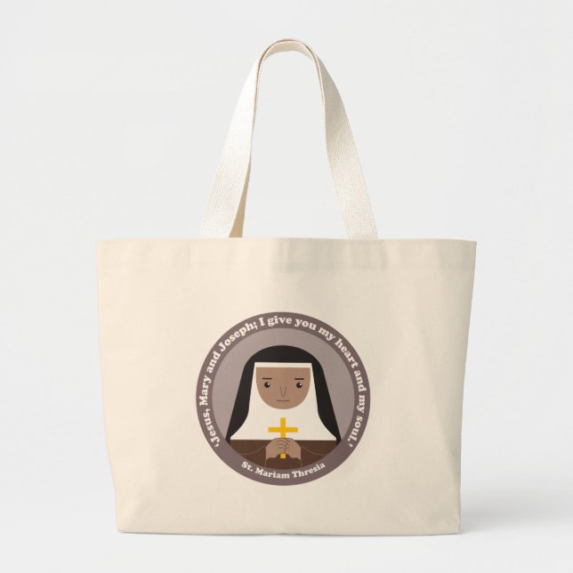 St. Mariam Thresia Large Tote Bag (Front)
