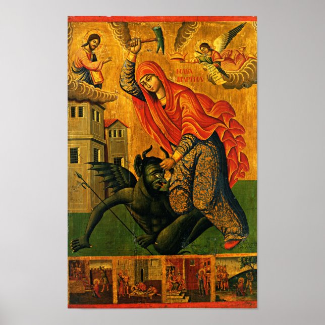 St. Marina (Margaret) icon poster (Front)