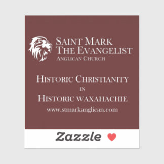 St. Mark the Evangelist Anglican vinyl sticker