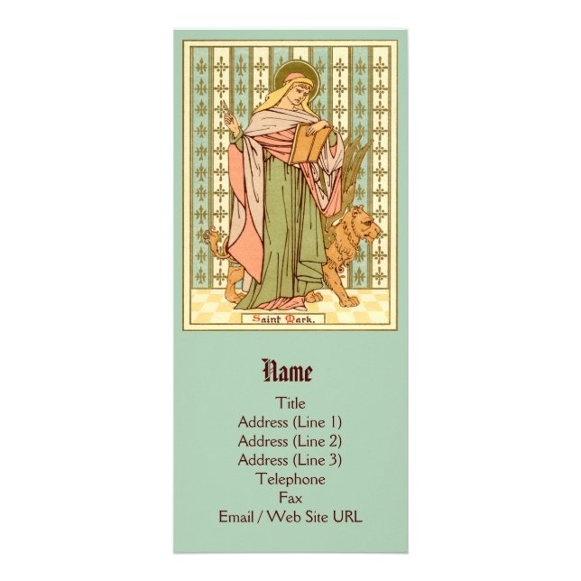 St. Mark the Evangelist (RLS 03) (Style 1) Rack Card (Front)