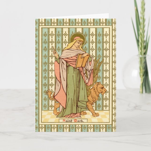 St. Mark the Evangelist (RLS 09) Blank Greeting Card (Front)