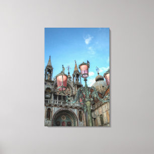 St. Marks and Lamp, Venice, Italy Canvas Print
