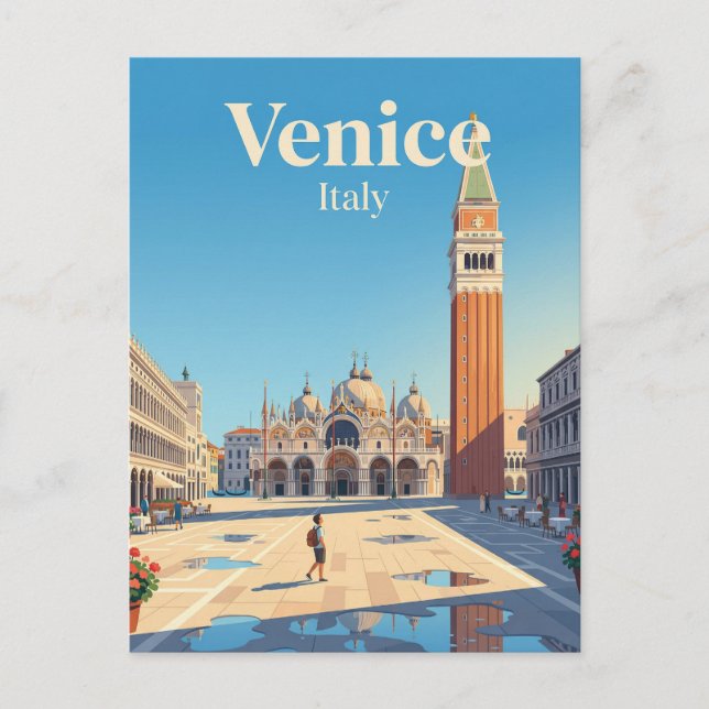 St. Mark's Square Italy Postcard (Front)