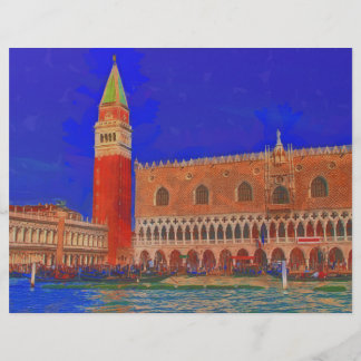 St Mark's Square Piazzetta painting Flyer
