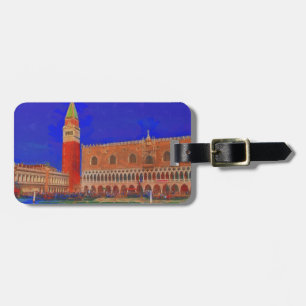 St Mark's Square Piazzetta painting Luggage Tag