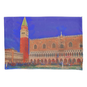 St Mark's Square Piazzetta painting Pillowcase